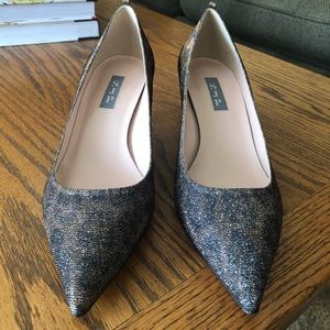 SJP Cartel Metal Fawn Leopard Pumps Size 8 1/2